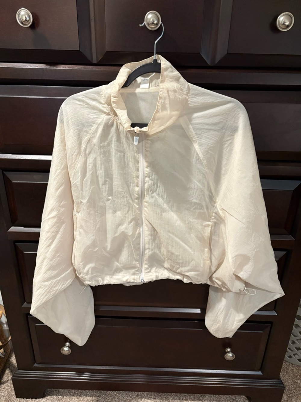 Old Navy Cream Lightweight Utility Jacket